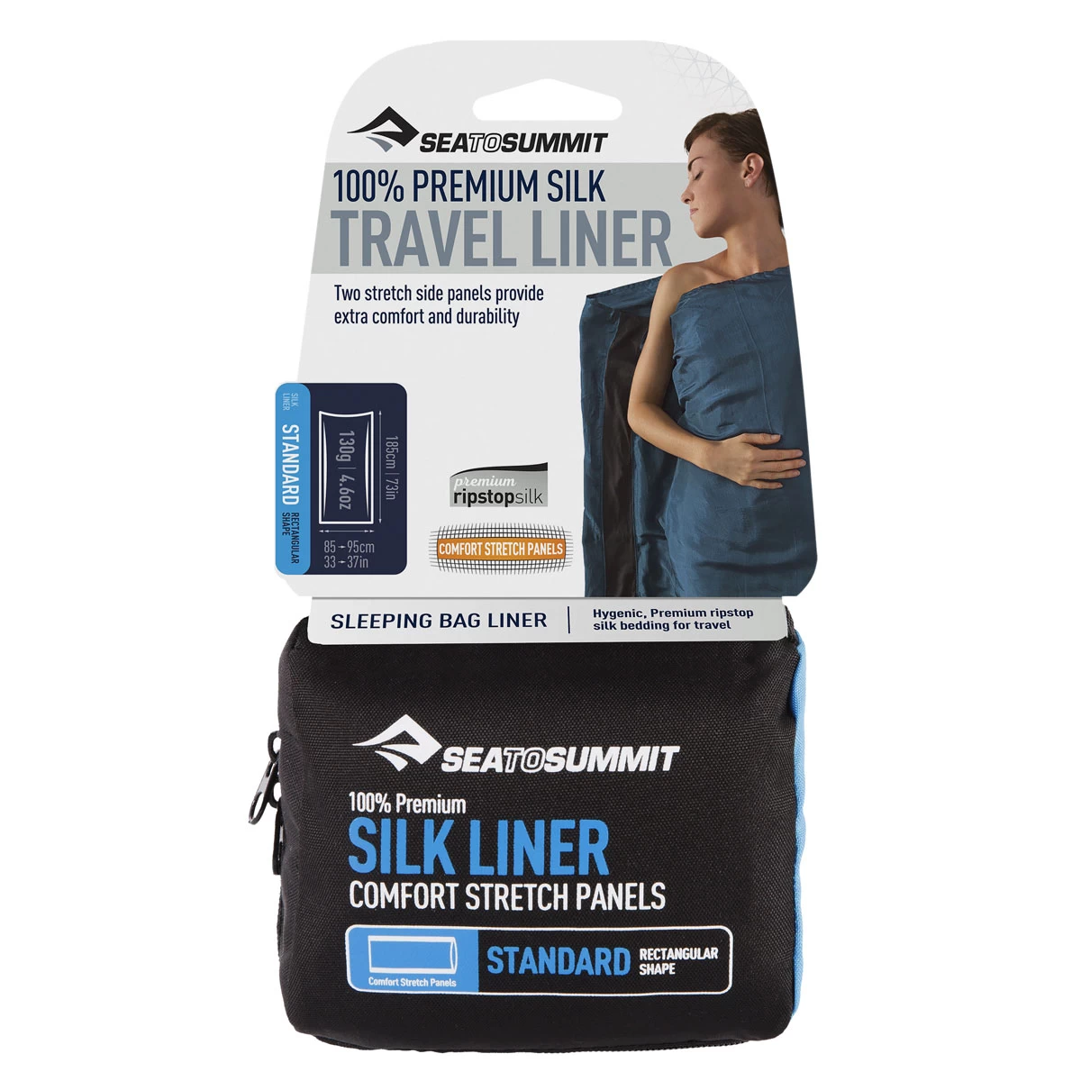 Sea To Summit Silk Travel Liner - Standard 4 Sea To Summit Silk Travel Liner - Standard - Image 2