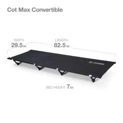 Helinox Cot Max Convertible -Peak Camping 191030amzcotmaxconvertible black3dimsimperial 1586388629924 rsz 96950.1626823397