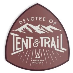 Devotee Of Tent & Trail Sticker