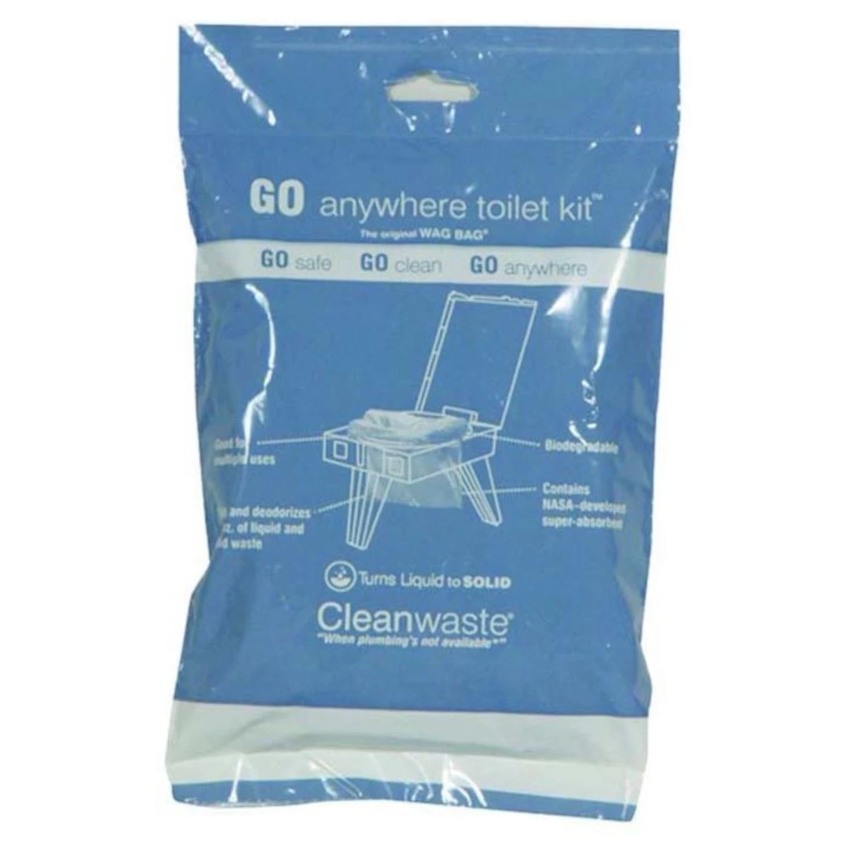 CleanWaste Go Anywhere Toilet Kit - 12 Pk 3 CleanWaste Go Anywhere Toilet Kit - 12 Pk