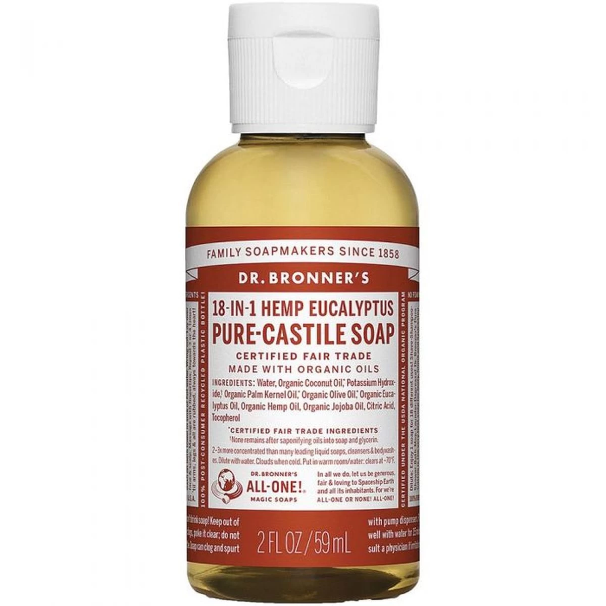 Dr. Bronner's Soap - Eucalyptus 3 Dr. Bronner's Soap - Eucalyptus