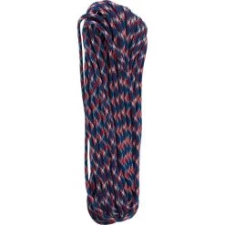 Paracord - 100 Ft. -Peak Camping 447389redwhiteblue100 rsz 43164.1653503772