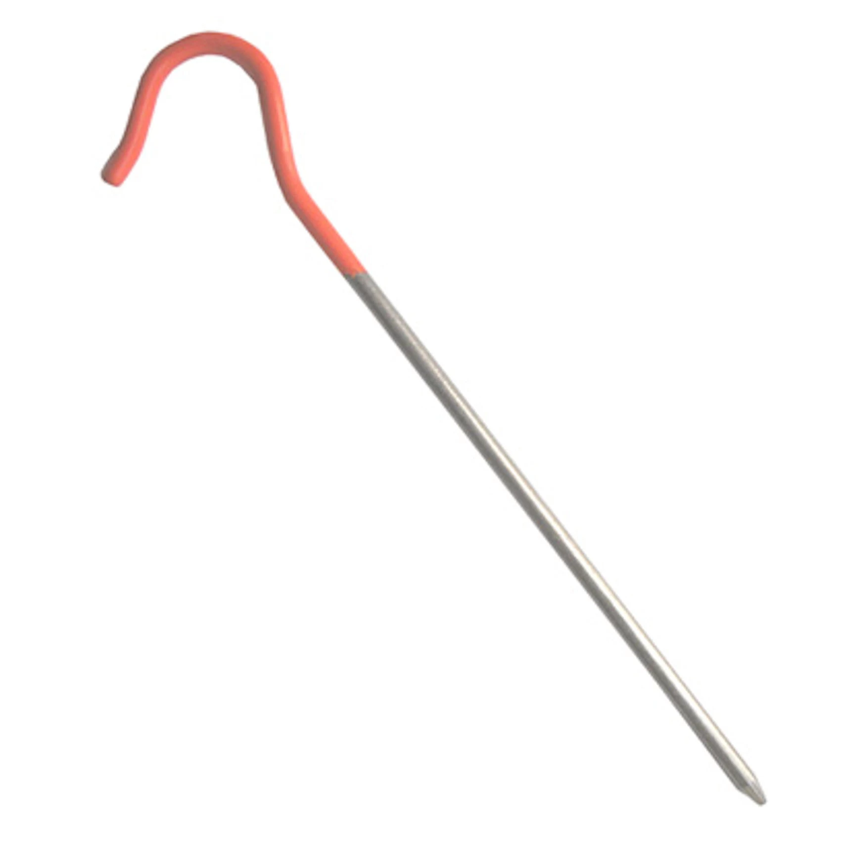 Titanium Shepherd's Hook Stake (Orange Head) - 6 Pack 3 Titanium Shepherd's Hook Stake (Orange Head) - 6 Pack