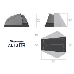 Sea To Summit Alto TR2 -Peak Camping alto twoperson ultralight tent grey dimensions rsz 86975.1626823631
