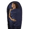 Sea To Summit Silk Travel Liner - Mummy W/ Hood -Peak Camping asilkcshoodnb silkliner mummyhood navyblue 01 24093.1673380709