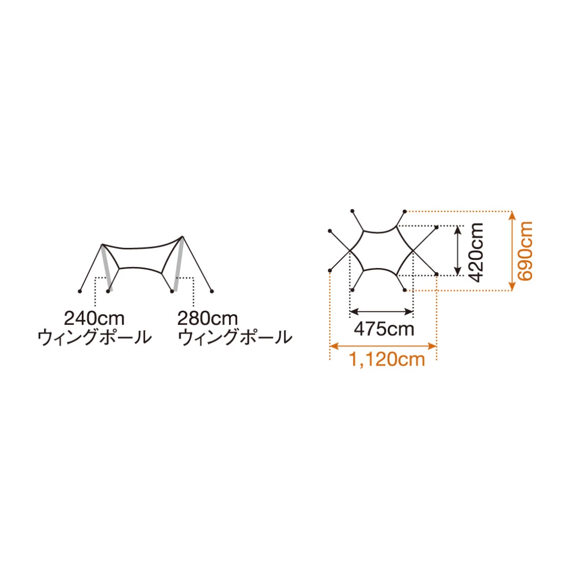 Snow Peak HD Hexa Tarp M 10 Snow Peak HD Hexa Tarp M - Image 8