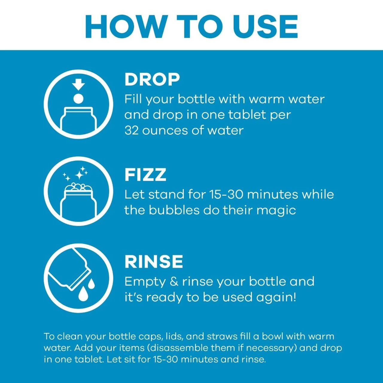 Hydro Flask Natural Cleaning Tablets - 15-Pack 6 Hydro Flask Natural Cleaning Tablets - 15-Pack - Image 4