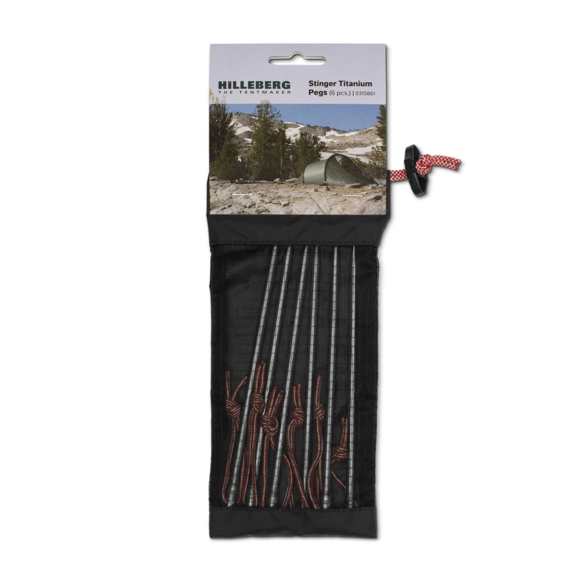 Hilleberg Stinger Titanium Tent Pegs - Set Of 6 3 Hilleberg Stinger Titanium Tent Pegs - Set Of 6