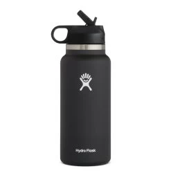 Hydro Flask 32 Oz. Wide Mouth W/ Straw Lid (Fall 2022) 18 Hydro Flask 32 Oz. Wide Mouth W/ Straw Lid (Fall 2022) -Peak Camping hydro flask 32 oz wide mouth straw lid black 57451.1673472957