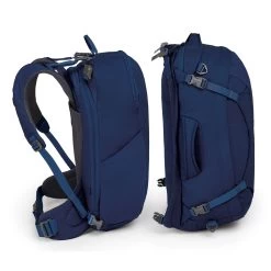 Osprey Ozone Duplex 60 Travel Pack - Women's -Peak Camping ozoneduplex60 f18 side3 buoyantblue 19025.1626822675