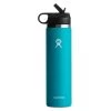 Hydro Flask 24 Oz Wide Mouth W/ Straw Lid (Fall 2022) -Peak Camping w24bsw laguna 07743.1648858502